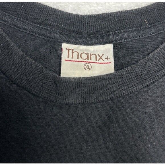 Vintage Thanx Men's Buddhism Graphic Black T-shirt Size XL from Thailand - Picture 3 of 7